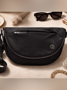 All Night Festival Micro Belt Bag Black Crossbody Mini Nylon NWT